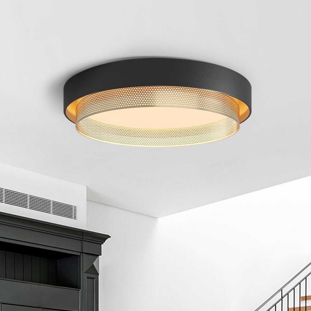 Cirkulært LED Loftlys i Hvid – Minimalistisk Belysning til Stue og Kontor Loftlamper Tech Butik