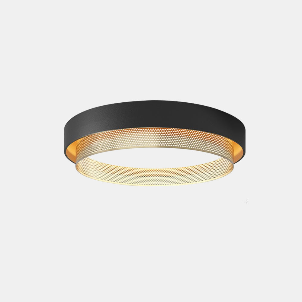 Cirkulært LED Loftlys i Hvid – Minimalistisk Belysning til Stue og Kontor Loftlamper Tech Butik Sort Varm Hvid
