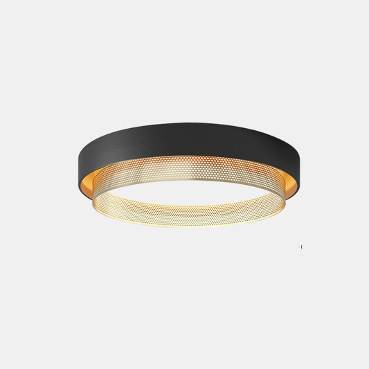 Cirkulært LED Loftlys i Hvid – Minimalistisk Belysning til Stue og Kontor Loftlamper Tech Butik Sort Varm Hvid