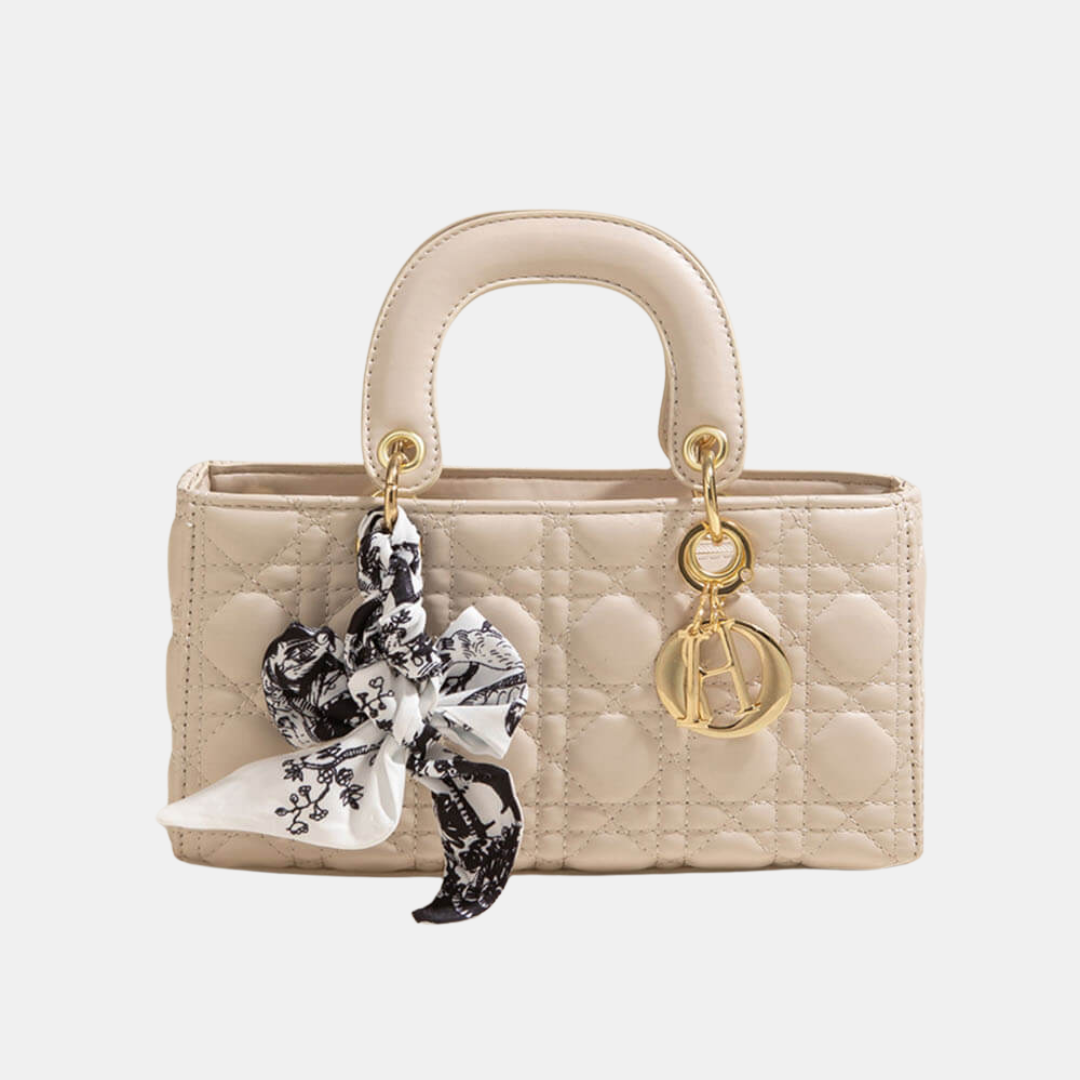 Chic-Bow Mini Håndtaske – Sofistikation med Et Feminint Touch Bags, Pouches & Wallets Tech Butik Vandret beige