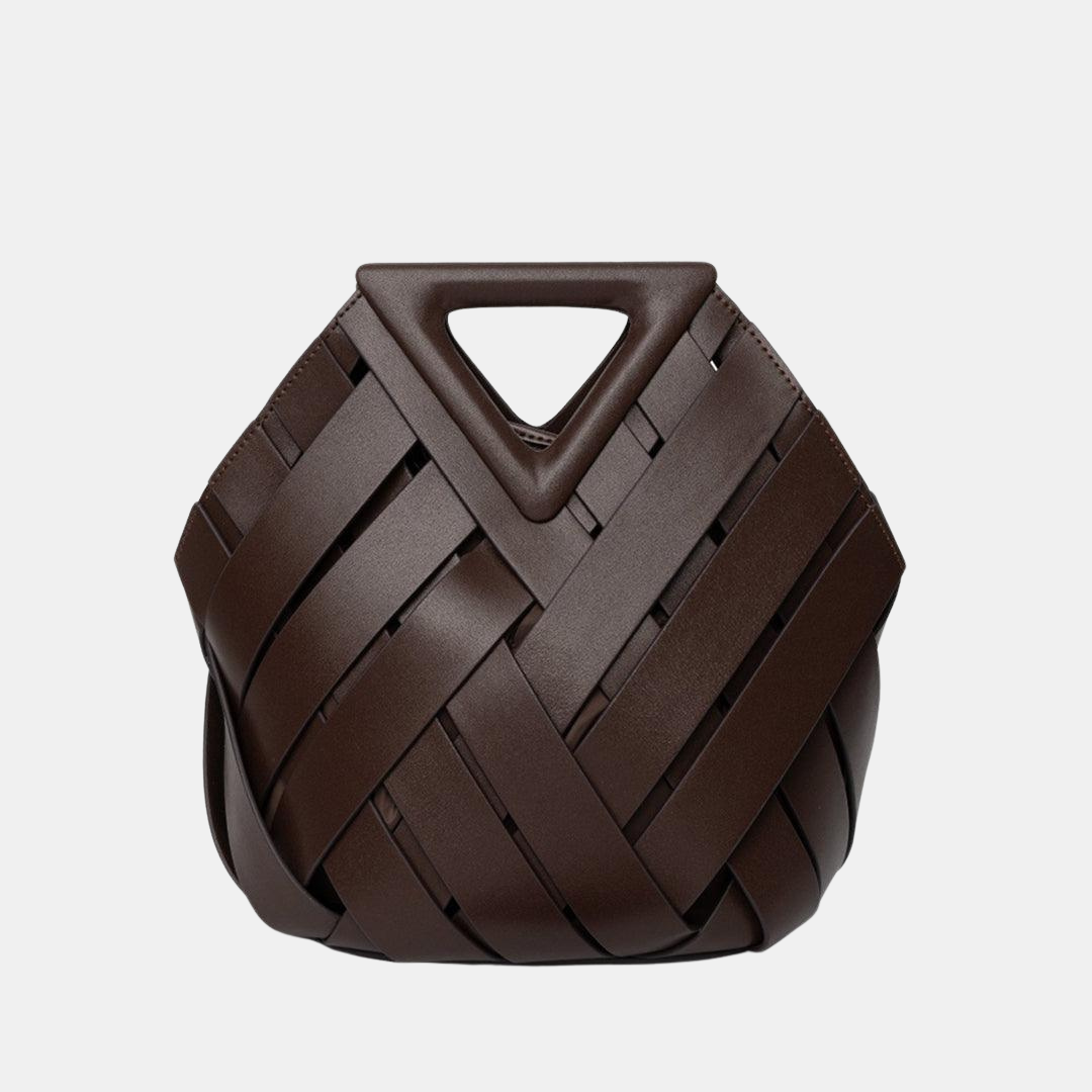 Chic Flettet Håndtaske – Tidløs Struktur, Ubesværet Elegance Handbag Tech Butik Brun