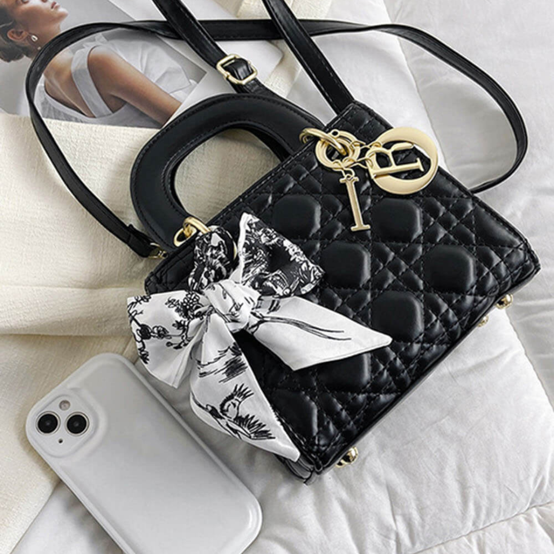 Chic-Bow Mini Håndtaske – Sofistikation med Et Feminint Touch Bags, Pouches & Wallets Tech Butik