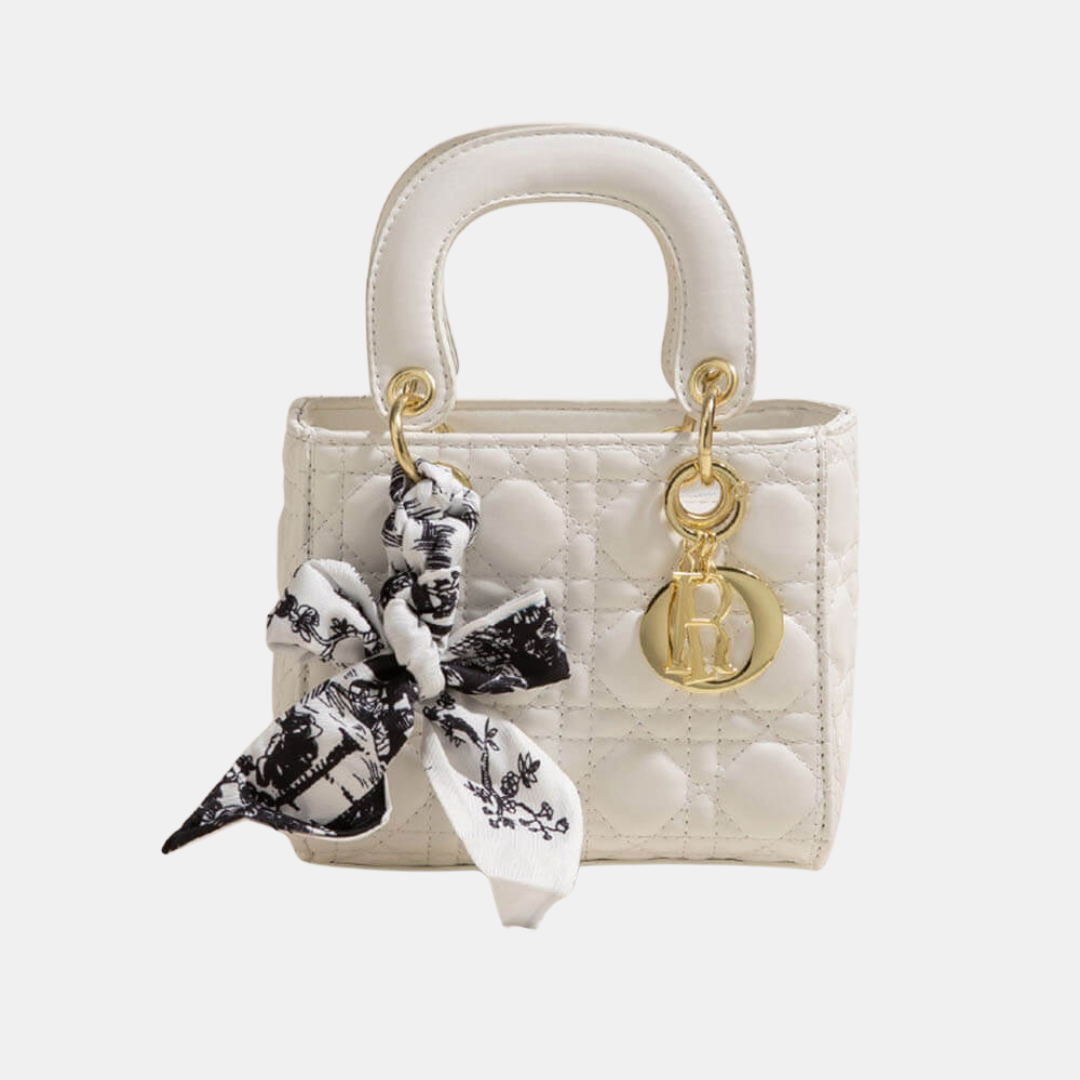 Chic-Bow Mini Håndtaske – Sofistikation med Et Feminint Touch Bags, Pouches & Wallets Tech Butik Lodret hvid