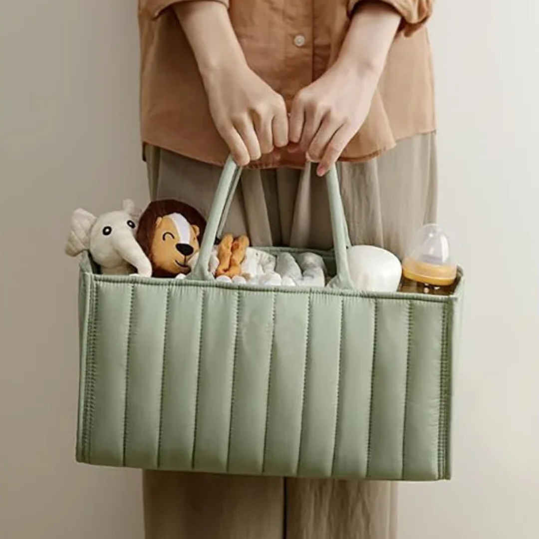 Multifunktionel Bomulds Ble- & Babykurv – Organiseret Forældreskab gjort Let Baby & Children Tech Butik