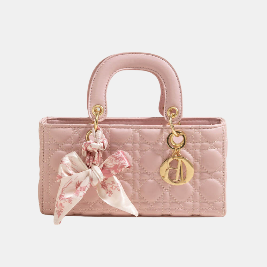 Chic-Bow Mini Håndtaske – Sofistikation med Et Feminint Touch Bags, Pouches & Wallets Tech Butik Vandret lyserød