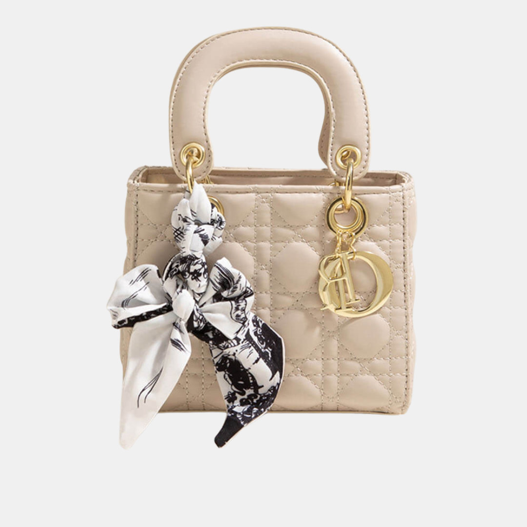 Chic-Bow Mini Håndtaske – Sofistikation med Et Feminint Touch Bags, Pouches & Wallets Tech Butik Lodret beige