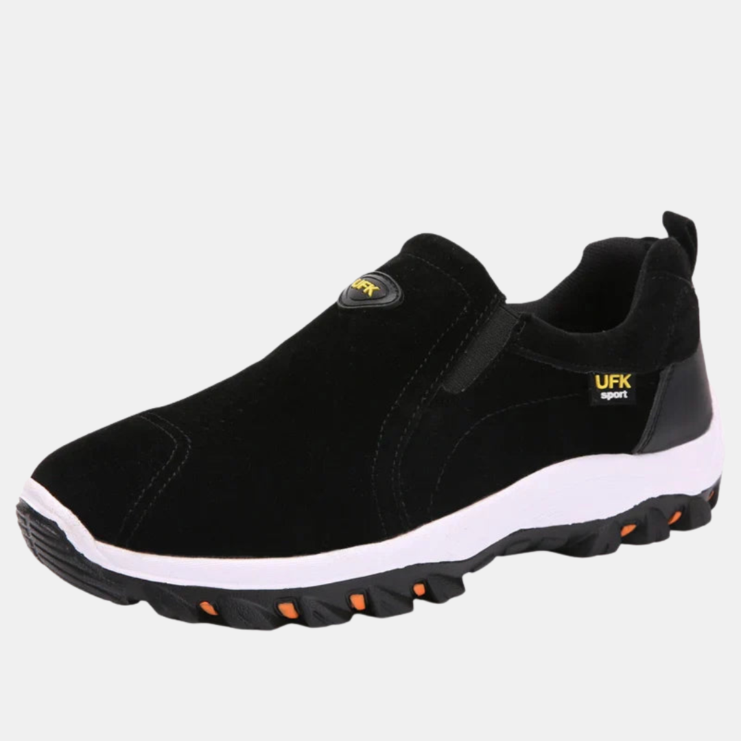 Sporty Slip-On Sneakers til Mænd – Komfort, Stil og Bekvemmelighed Herresneakers Tech Butik Sort 38