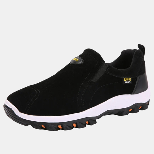 Sporty Slip-On Sneakers til Mænd – Komfort, Stil og Bekvemmelighed Herresneakers Tech Butik Sort 38