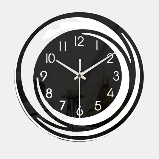 Moderne Sort Akryl Vægur – Skandinavisk Enkelhed i Bevægelse Vægure Tech Butik