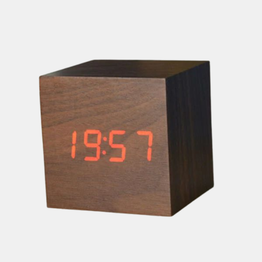 Cube Digital Bordur – Minimalistisk Design Møder Præcis Tidsvisning Tech Butik