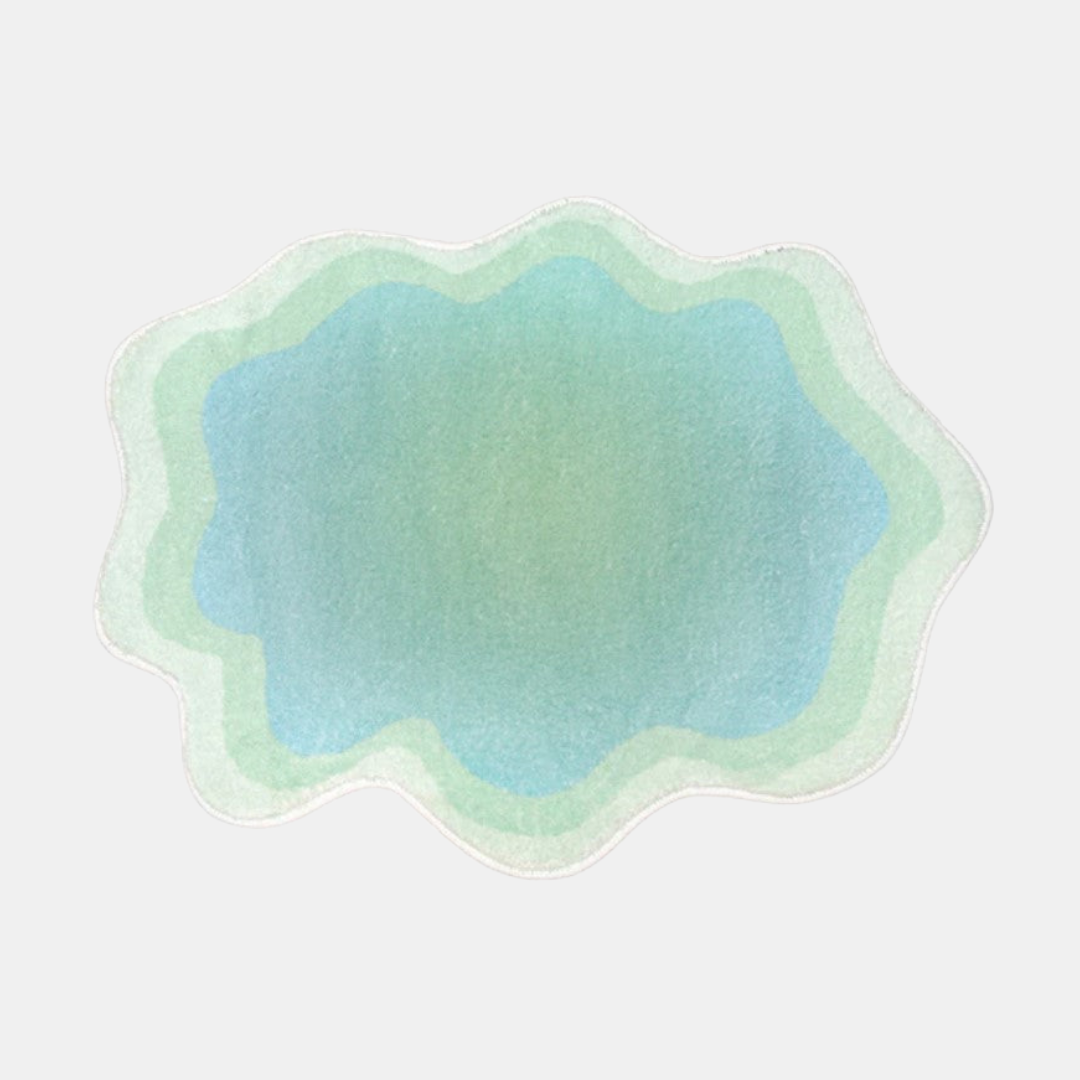 Pastel Sky Tæppe – Blød, Hyggefuld og Æstetisk Charmerende Tæpper Tech Butik Grøn 50x70cm