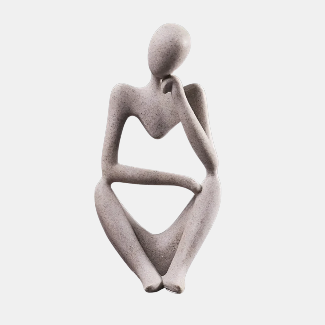 Abstrakt Tænkende Menneske Skulptur – Moderne Ro i Kunstform Statuer & Figurer Tech Butik Venstre tænkning