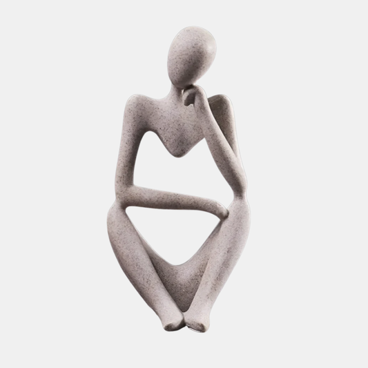Abstrakt Tænkende Menneske Skulptur – Moderne Ro i Kunstform Statuer & Figurer Tech Butik Venstre tænkning