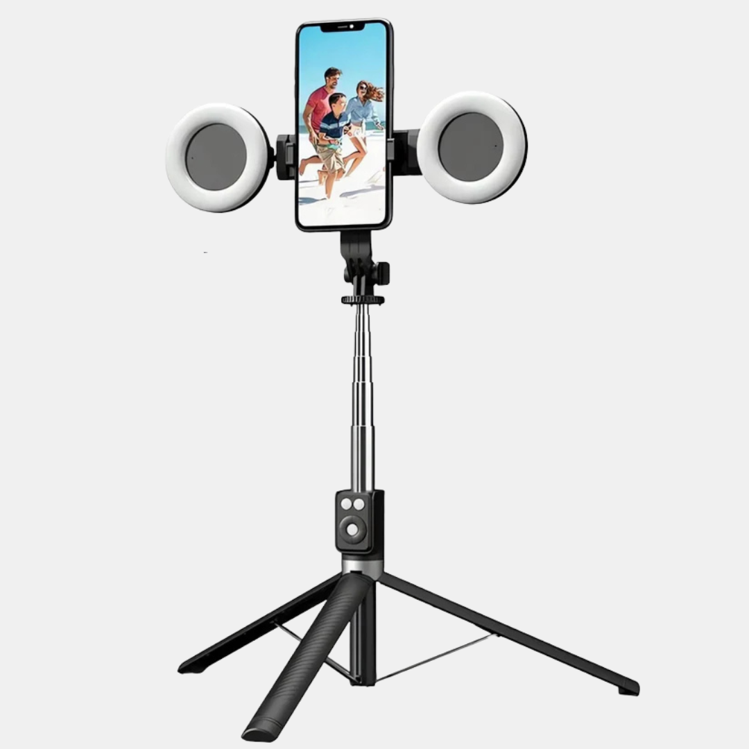 Multifunktionel Selfie Stick – Fang Perfekte Fotos Når Som Helst og Hvor Som Helst Kameraudstyr Tech Butik Sort