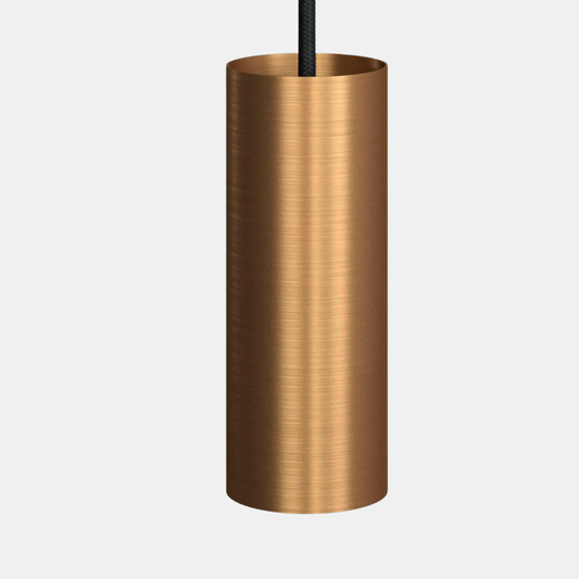 Creative Cables Tube Pendellampe – Børstet Messing Italiensk Elegance Pendellamper Tech Butik