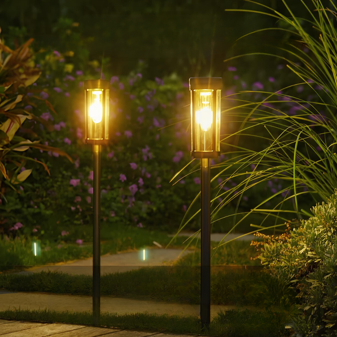 Solcelledrevet Fakkel Udendørs Lys – Miljøvenlig Elegance til Din Have Udendørs belysning Tech Butik