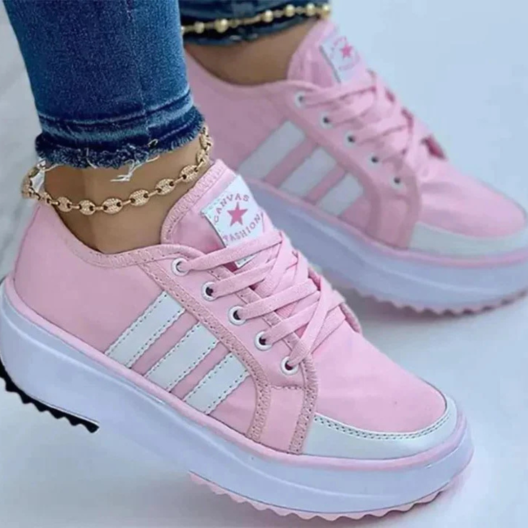 Damekomfortable Sneakers – Letvægt, Skridsikre og Stilfulde Women's Shoes Tech Butik Lyserød 36