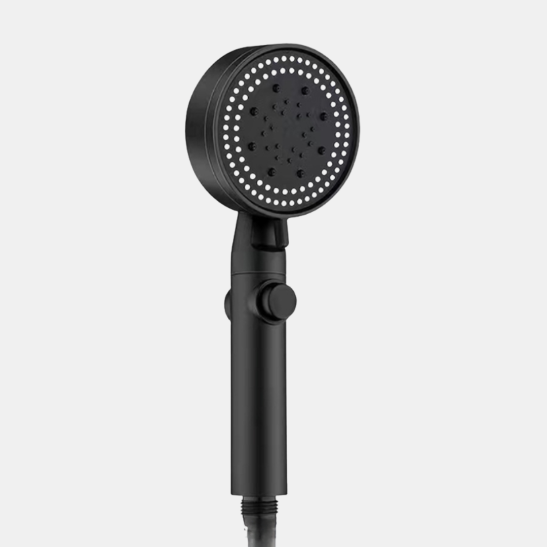 Spa Brusehoved – Vandbesparende Komfort & Justerbar Luksus Bruserhoveder Tech Butik Sort Brusehoved