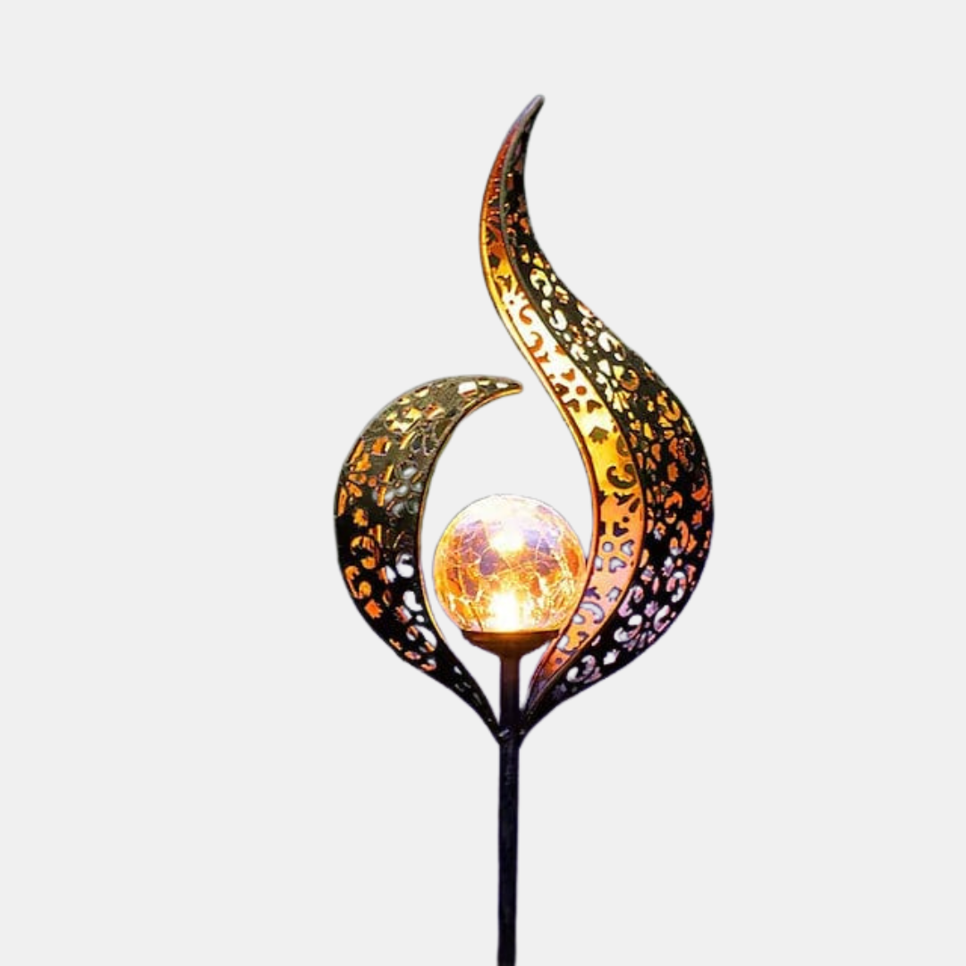 Solar Metal Have Lampe – Varm LED-Belysning til Udendørsområder Udendørs belysning Tech Butik