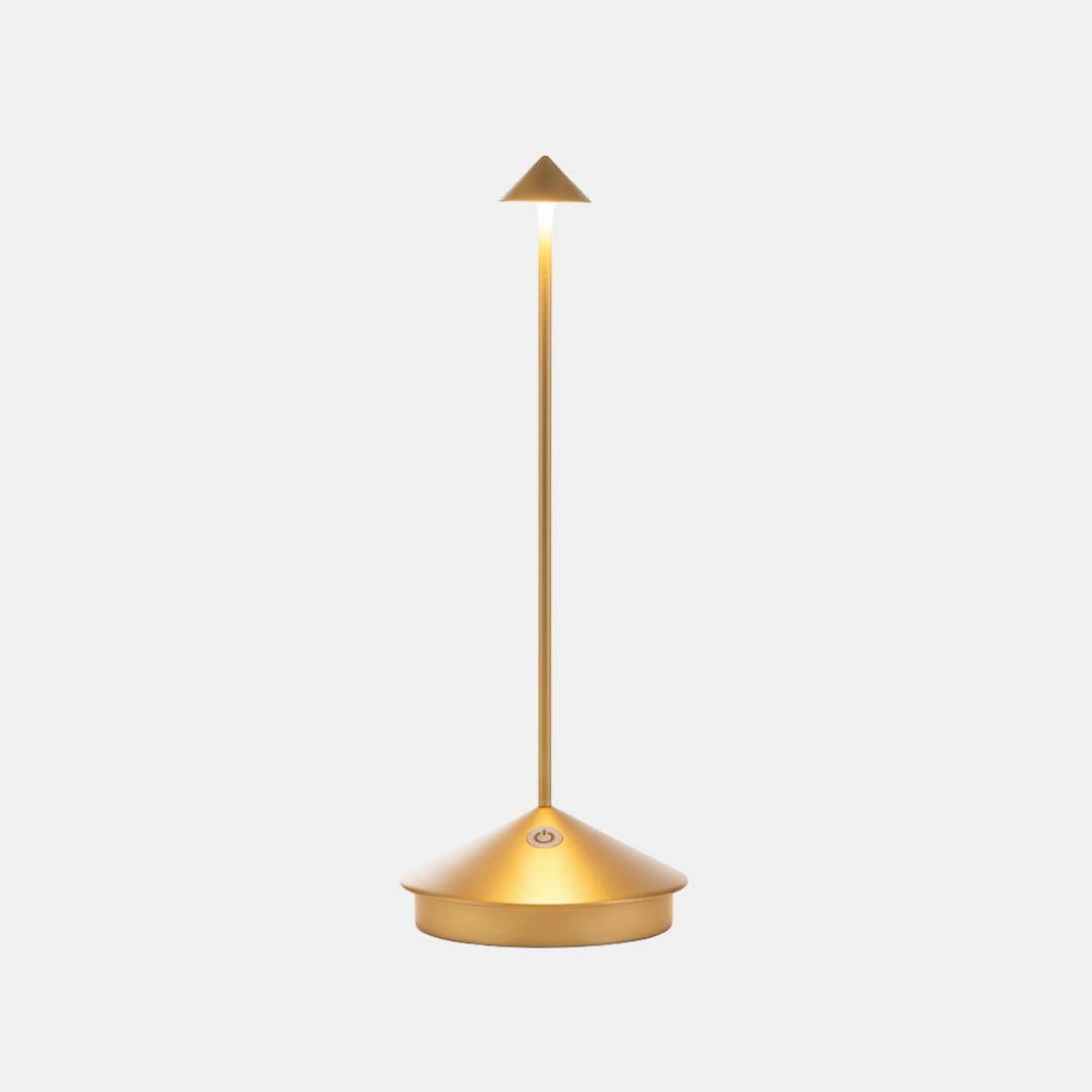 Bærbar Trådløs LED Bordlampe – Justerbar, Bærbar & Elegant Bordlamper Tech Butik Champagne Guld