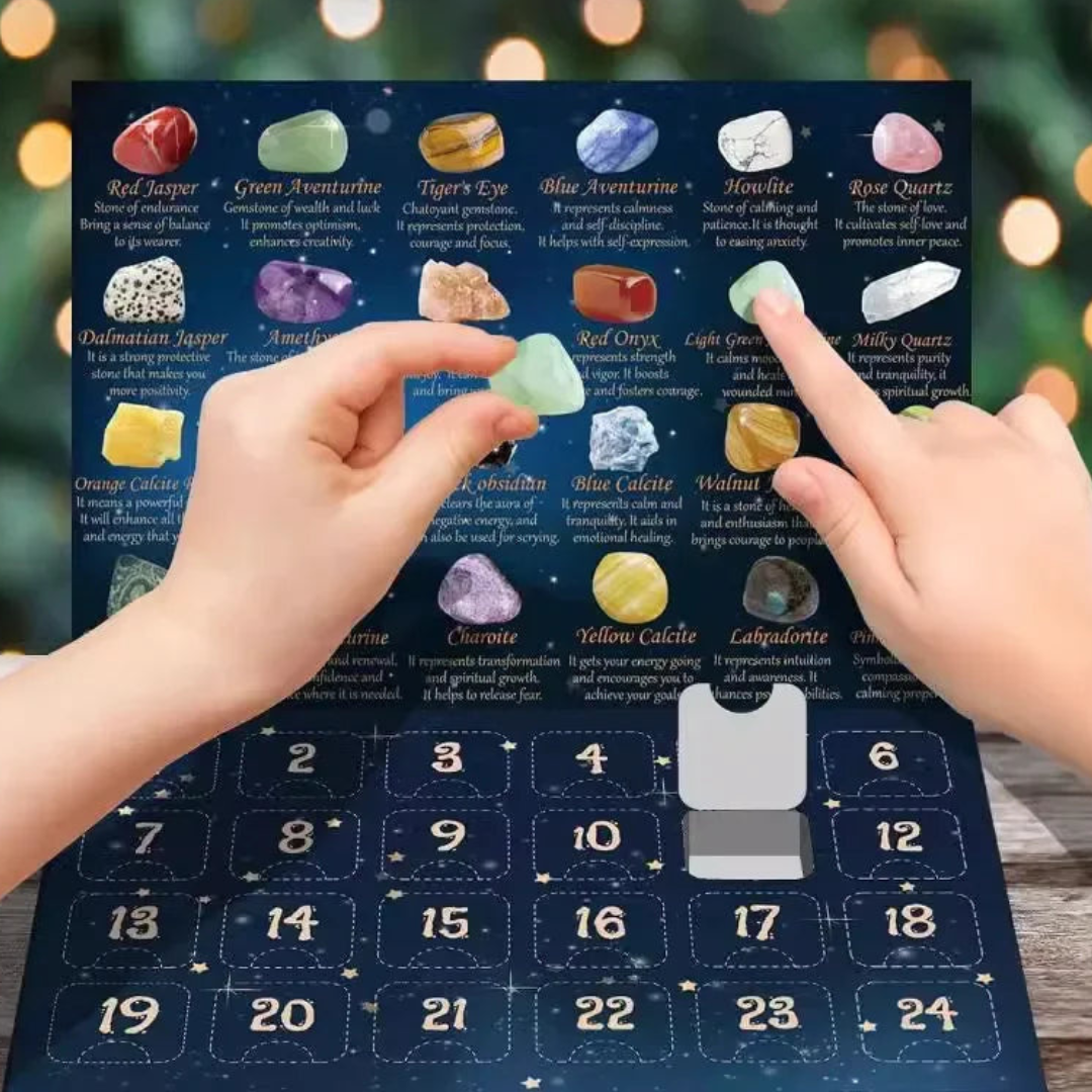 Unik Adventskalender med 24 Krystaller – Magisk Nedtælling til Jul Julekalendere Tech Butik B