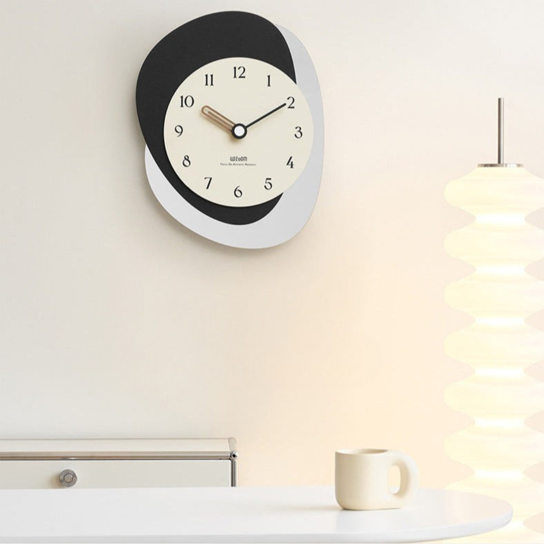 Abstrakt Støjsvagt Vægur – Moderne & Elegant Design Vægure Tech Butik