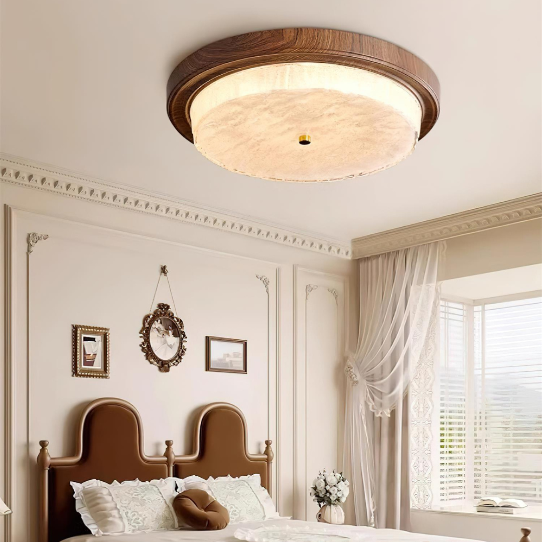 Moderne Loftlampe med Naturlige Accenter – Elegant Belysning Belysning Tech Butik