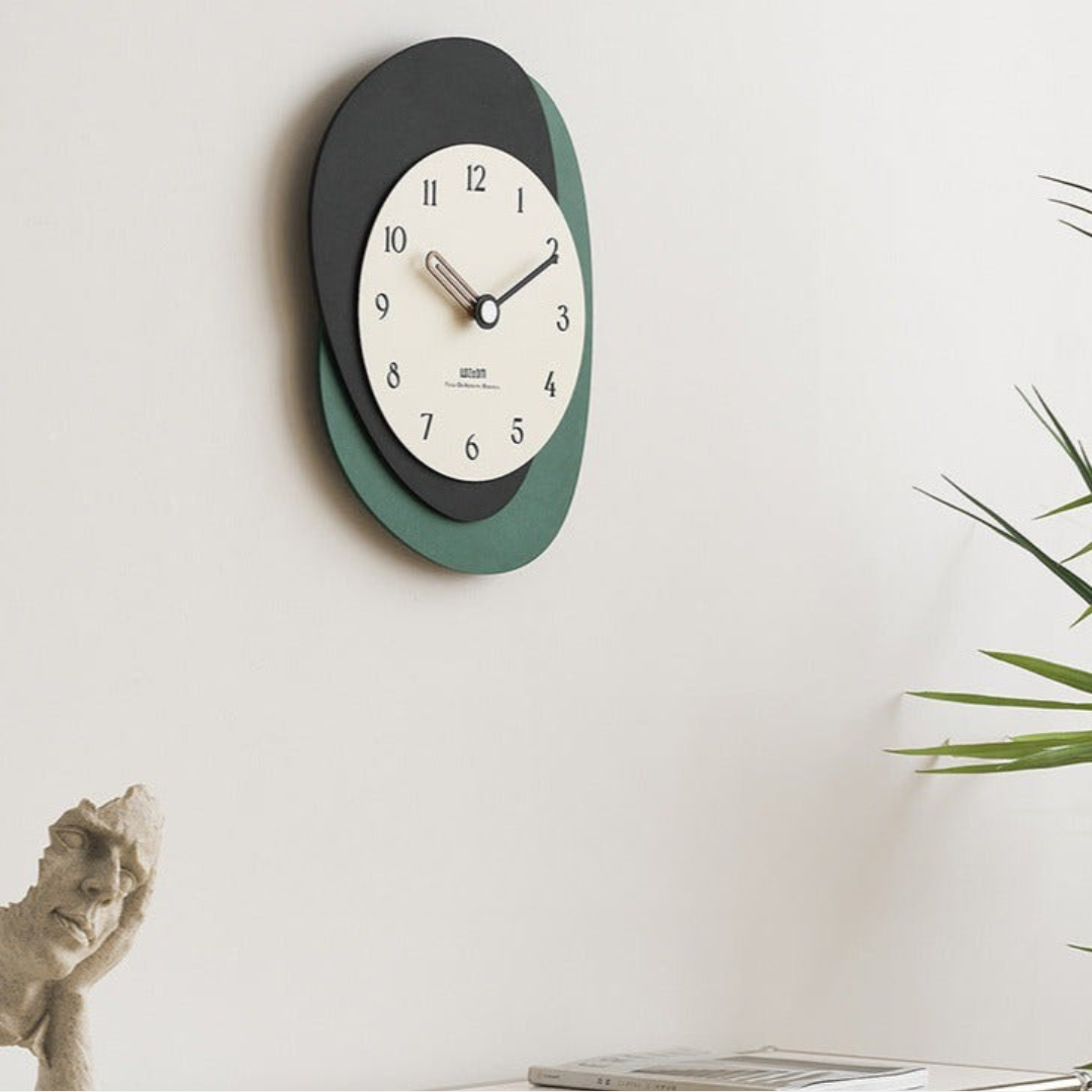 Abstrakt Støjsvagt Vægur – Moderne & Elegant Design Vægure Tech Butik