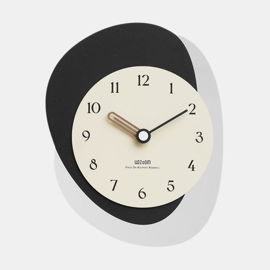 Abstrakt Støjsvagt Vægur – Moderne & Elegant Design Vægure Tech Butik Sort
