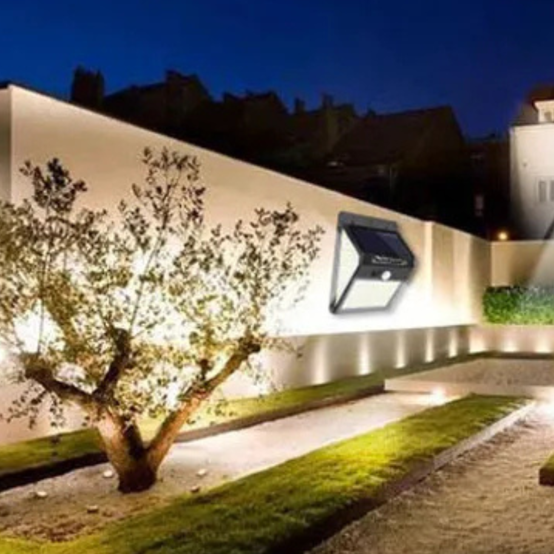 Solcelle LED Bevægelseslampe – Udendørs Have Sikkerhedslampe Udendørs belysning Tech Butik