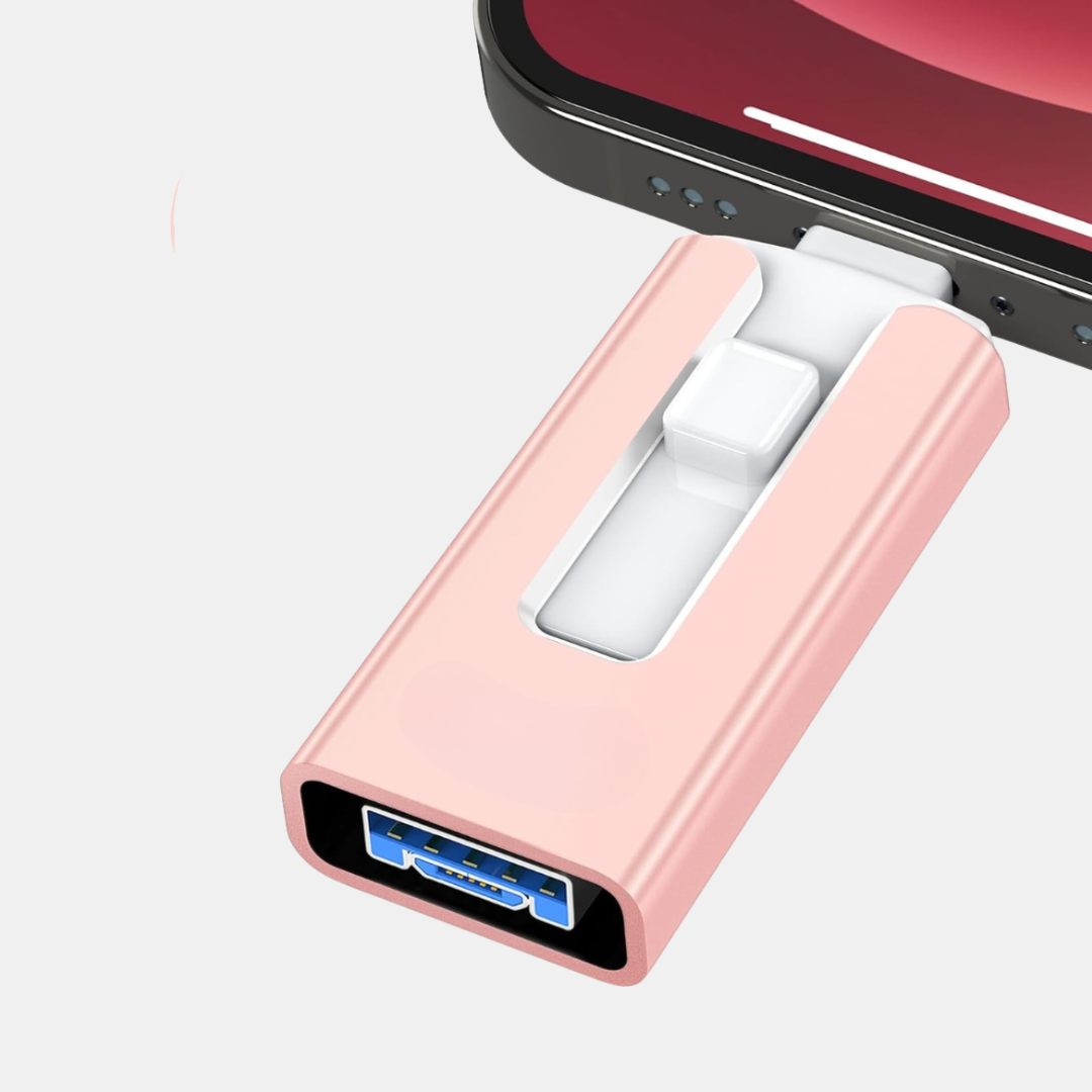 USB-drev – Udvid Lagerplads Øjeblikkeligt til Fotos & Videoer USB-flashdrev Tech Butik Rosa 128GB