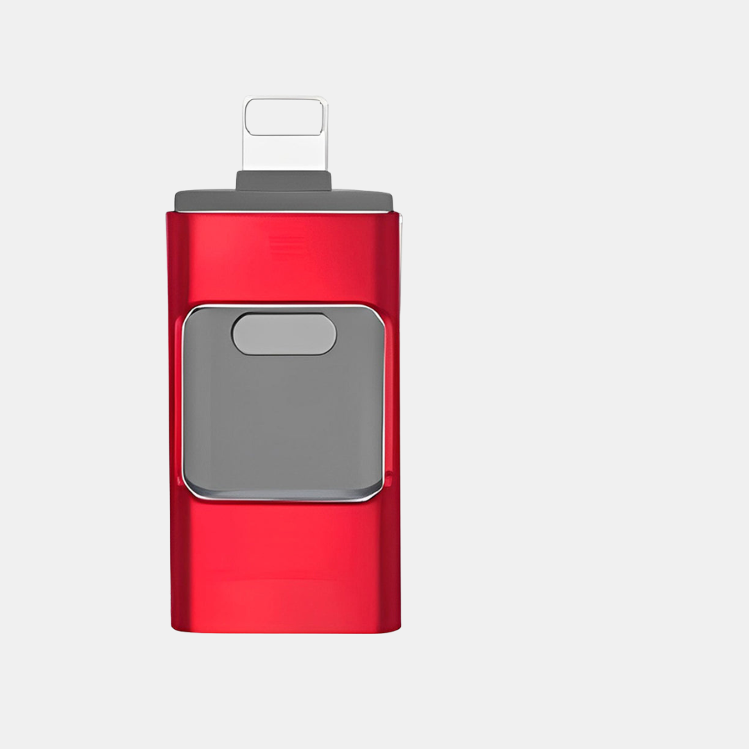 4-i-1 High-Speed USB-Drev – Problemfri Dataoverførsel USB-flashdrev Tech Butik Rød 64GB