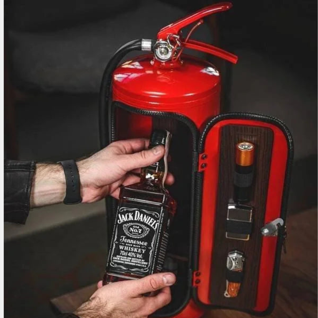 Skjult Bar Brandslukker – Unik & Stilfuld Opbevaring til Drikkevarer Møbler Tech Butik