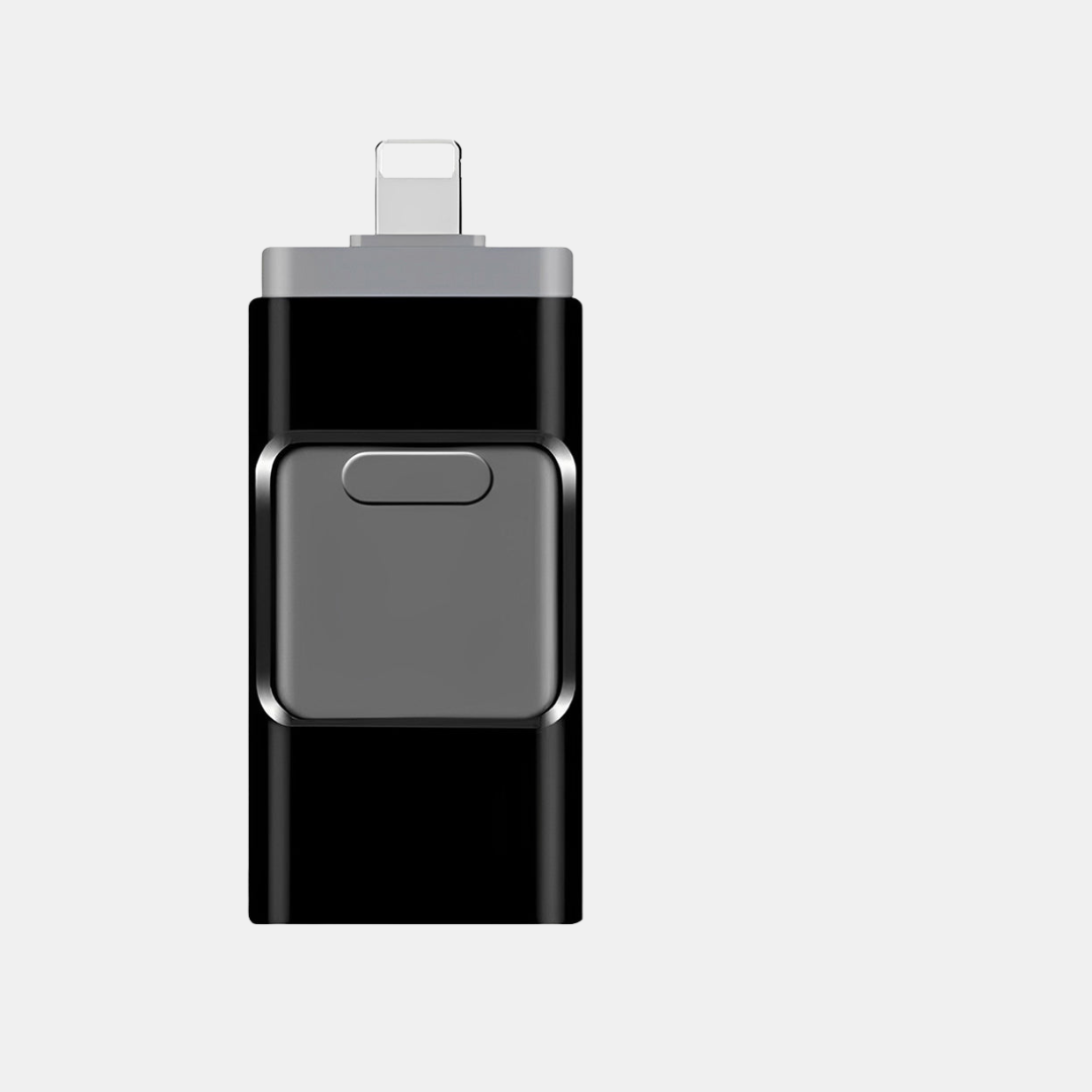 4-i-1 High-Speed USB-Drev – Problemfri Dataoverførsel USB-flashdrev Tech Butik Sort 64GB