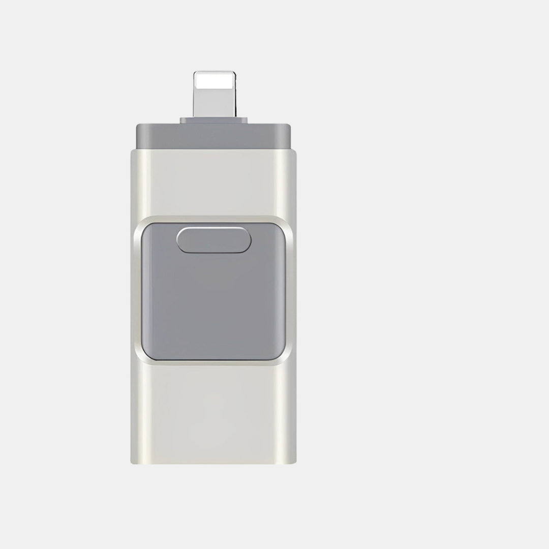 4-i-1 High-Speed USB-Drev – Problemfri Dataoverførsel USB-flashdrev Tech Butik Sølv 64GB