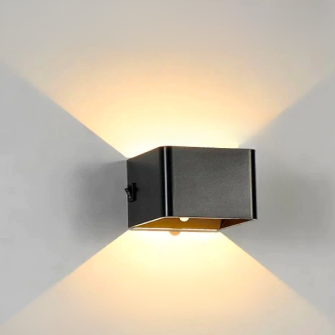 Cube LED Væglampe – Trådløs, Justerbar og Luksuriøs Belysning Belysning Tech Butik