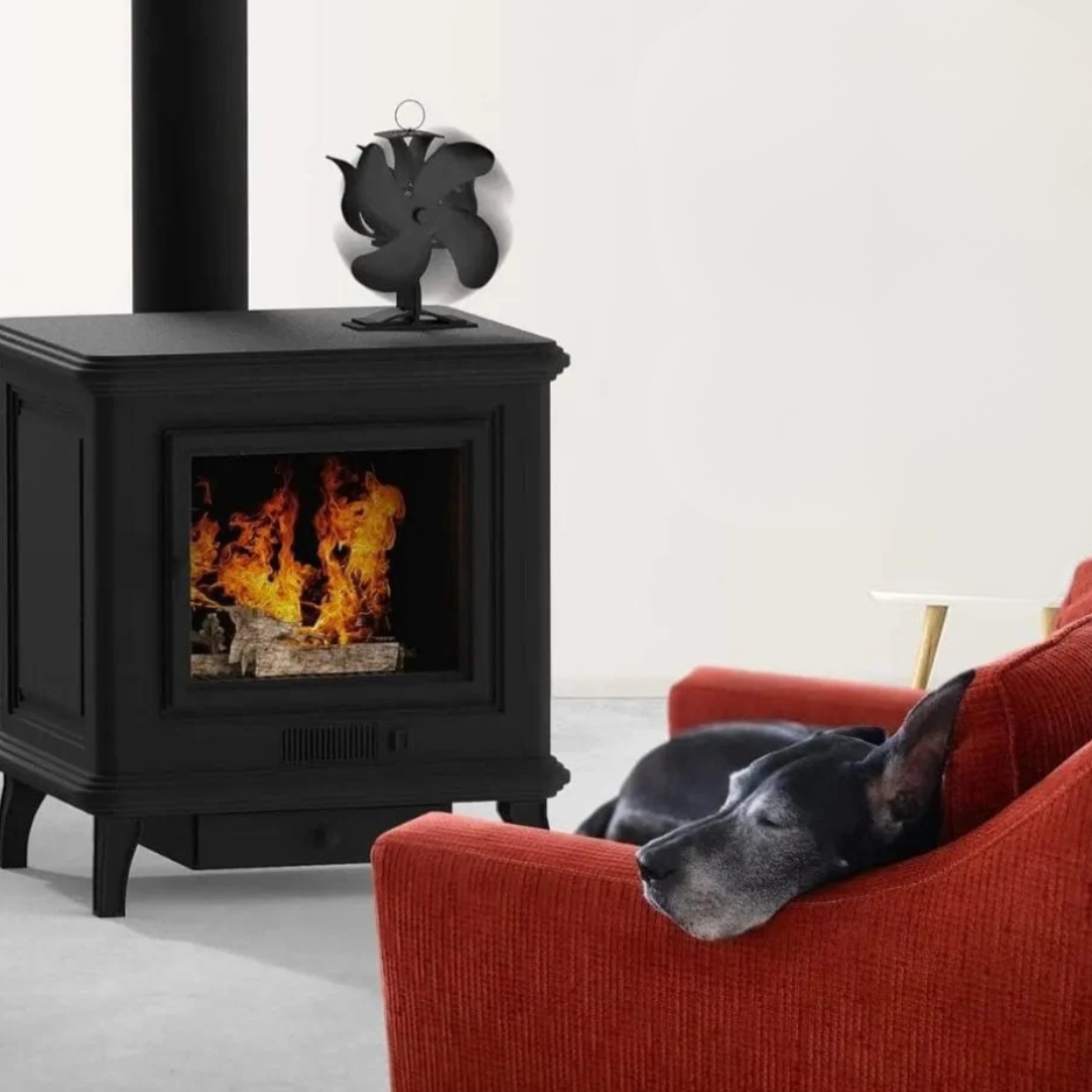 Brændeovnsblæser – Miljøvenlig Varmefordeling til et Varmere Hjem Stove Fan Tech Butik