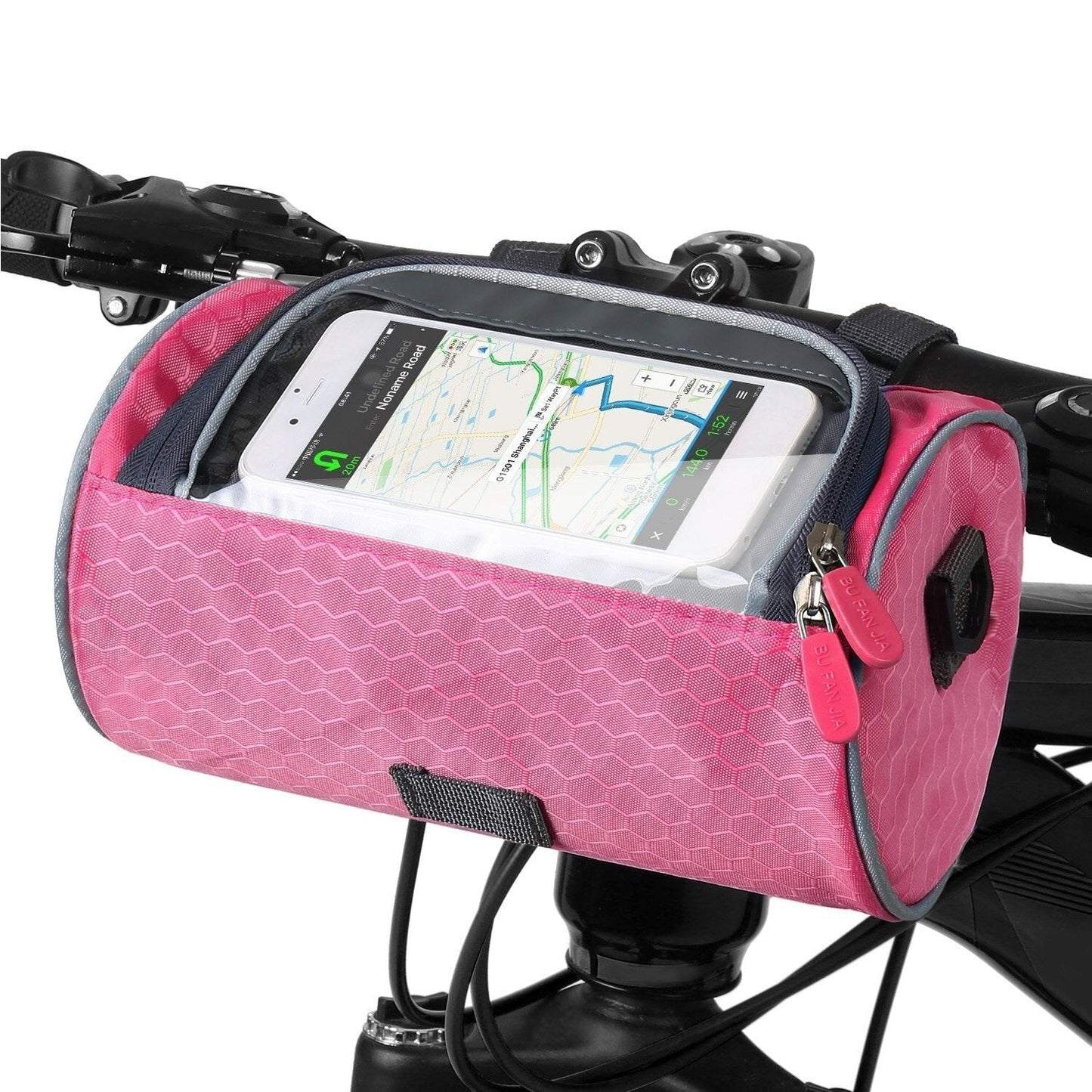 Cykeltaske med Touchscreen og Regnafvisende Design Gadgets Tech Butik Lyserød