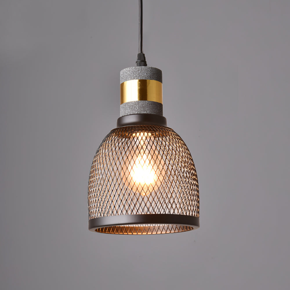 Cylindrisk Loftlampe i Beton og Metal til Moderne Rum hængelampe Tech Butik Model D Dia 15cm x H 25cm