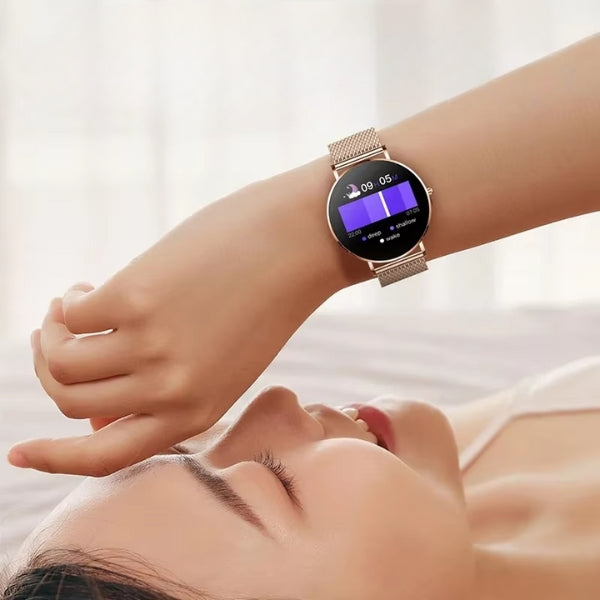 Dame Ultra-Tynd Smartwatch – 6,8 mm AMOLED, Vandtæt Bærbar teknologi Tech Butik
