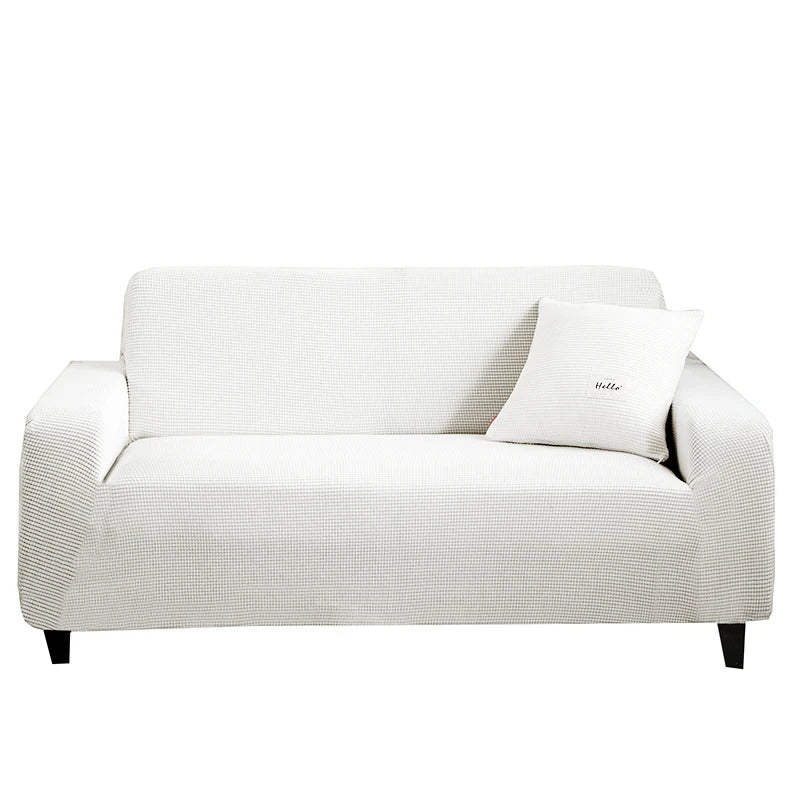 Elastisk Sofaovertræk – Vandafvisende & Maskinvaskbar (1–4 Personers) Sofaovertræk Tech Butik Hvid 1 Siddeplads (90-130 cm)
