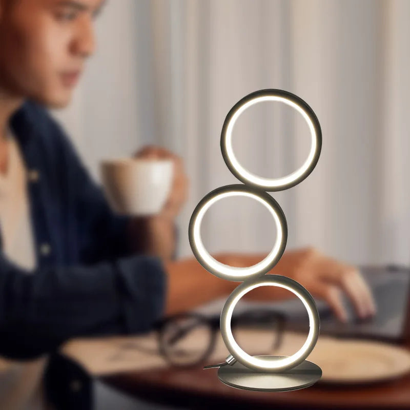 Elegant Bordlampe Med Justerbart Lys Til Stue, Soveværelse Og Kontor bordlampe Tech Butik Default