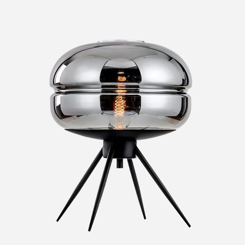 Elegant Bordlampe med Glas Skærm til Moderne Indretning Lamp Tech Butik