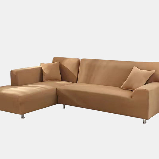 Elegant Fløjl Sofa Dække – Beskytter Mod Pletter til Stue og Dagligstue Sofaovertræk Tech Butik 1-Sæde (90-140 cm) Kamel