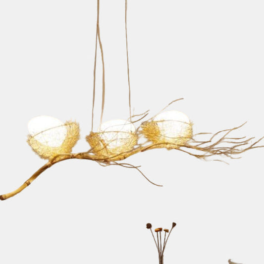 Elegant Gold Loftlampe med LED Lys Loftslampe Tech Butik A - 110cm x 70cm x 25cm 51-60W Guld