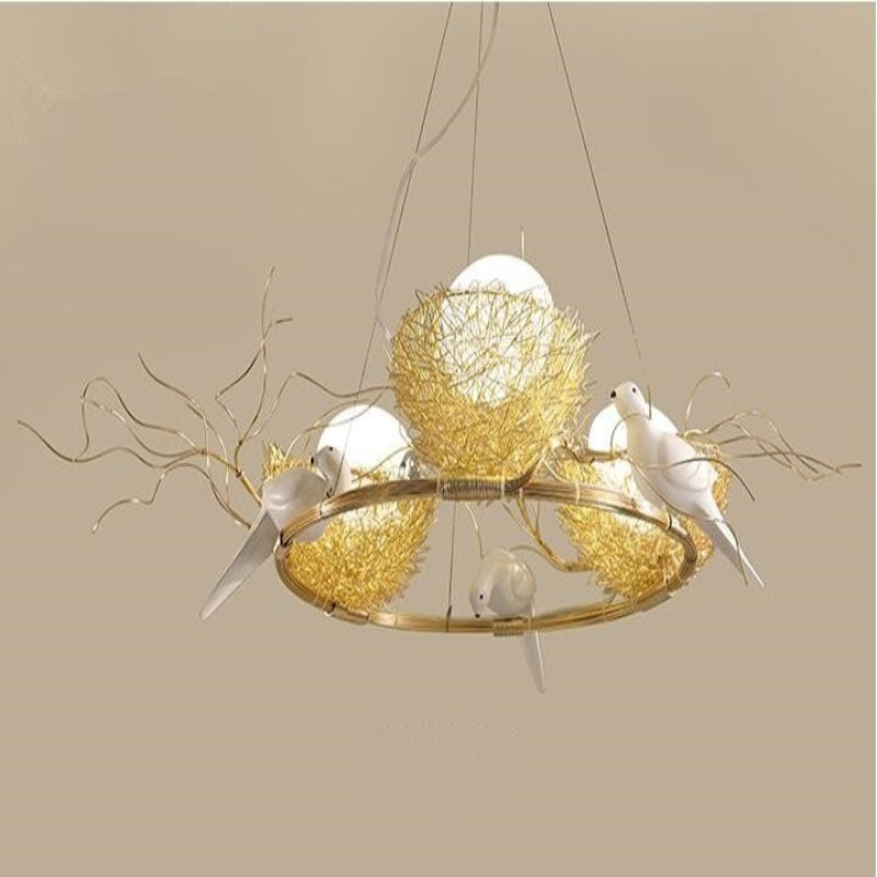 Elegant Gold Loftlampe med LED Lys Loftslampe Tech Butik I - 60cm x 50cm 51-60W Guld