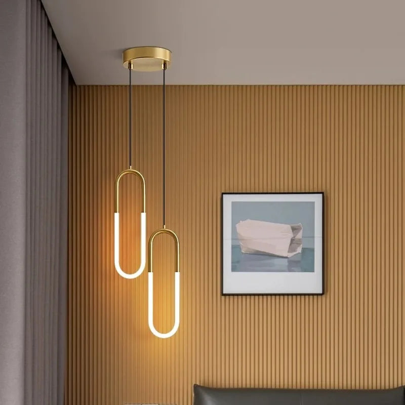 Elegant Justerbar LED Pendel til Moderne Indendørs Belysning Hængelamper Tech Butik