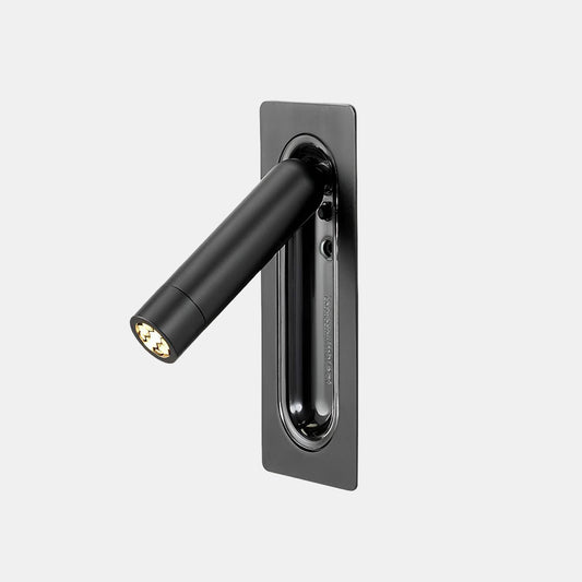 Elegant LED-væglampe med justerbar lysretning Væglampe Tech Butik Mat Sort Varm Hvid