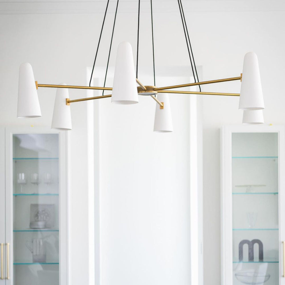 Elegant Loftlysekrone med Kugleformede Lys Hængende lamper Tech Butik