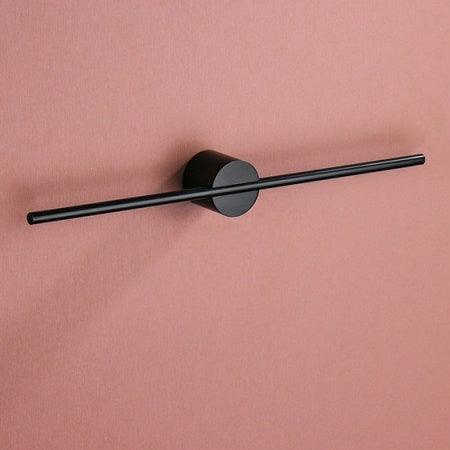 Elegant Metal Håndklædeholder Til Væg - Moderne Design Til Badeværelse Håndklædestativ i metal Tech Butik Kort Sort